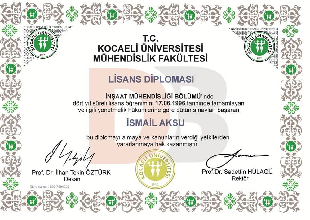 Diploma Satışı Örneği